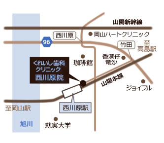 くれいし歯科西川原院マップ